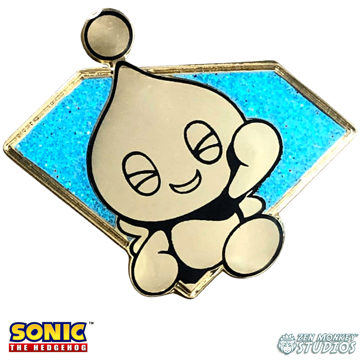 Golden Chaos Emerald Chao: Sonic The Hedgehog Collectible Pin